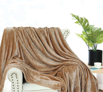 Supersoft 310 Gsm Ac Fleece Blanket-Skin (king size)