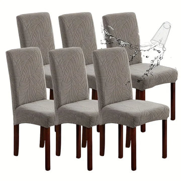 New Soft Velvet Wave Design Fitted Dinning Chair Covers