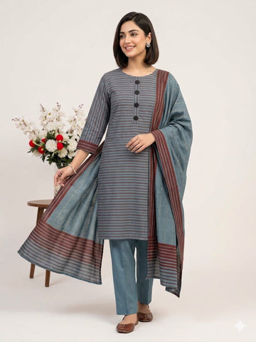 3PC Multani Susi khaadi lawn -09